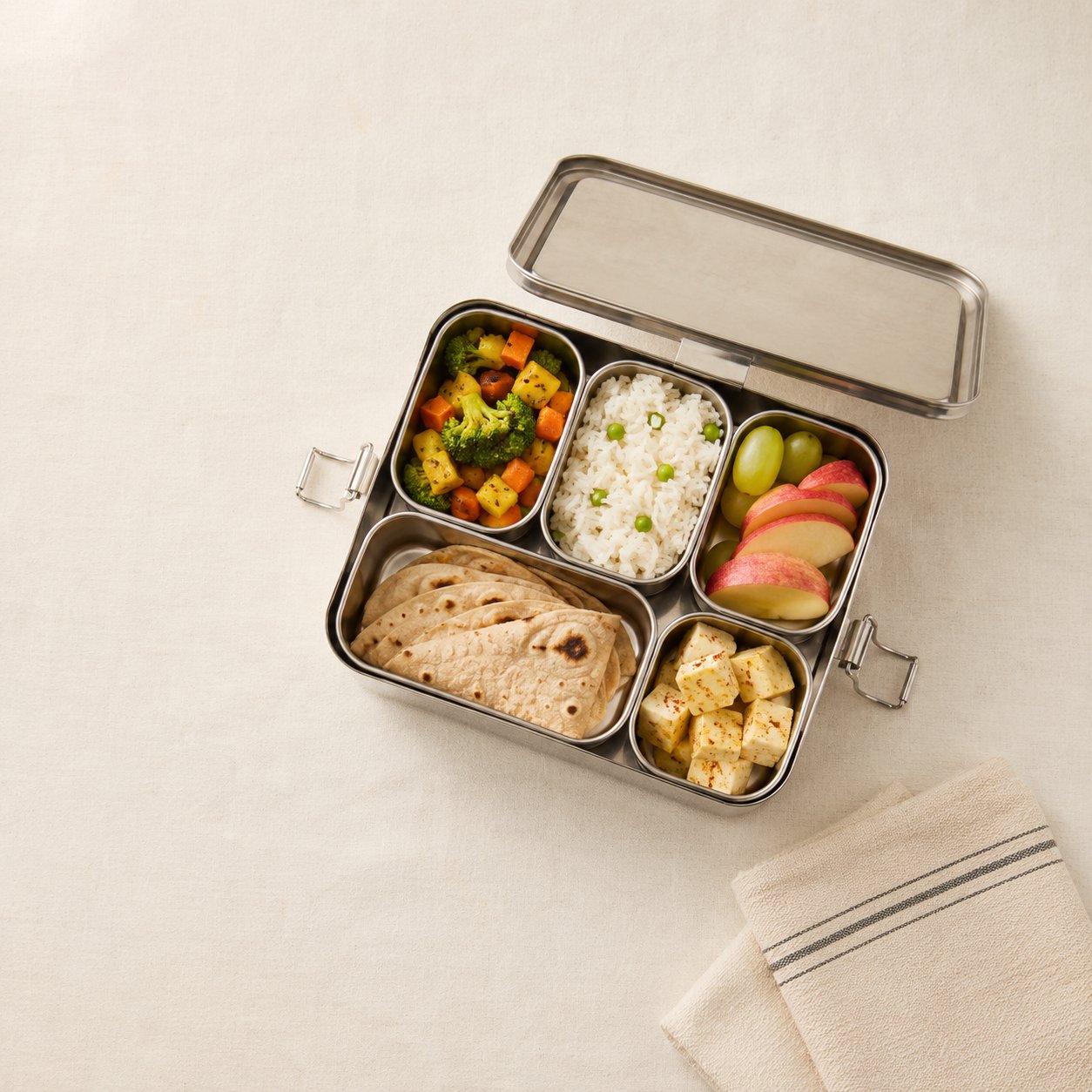 A balanced school tiffin